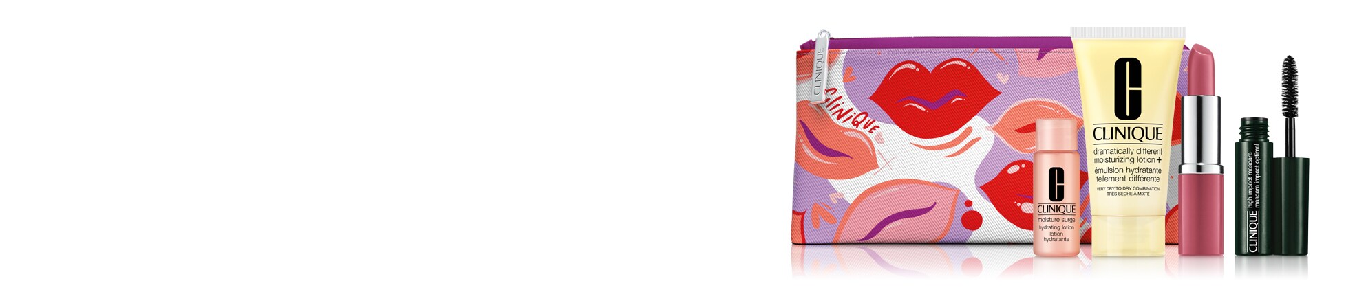CADOU Portfard Clinique cu 4 mini-produse