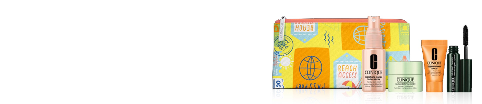 CADOU portfard Clinique cu 4 mini produse