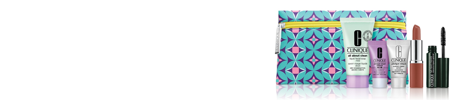 CADOU un Portfard Clinique cu 5 mini produse