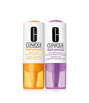 Clinique Fresh Pressed Clinicalâ„¢<br> Daily + Overnight Boosters<br> with Pure Vitamins C 10% + A (Retinol)