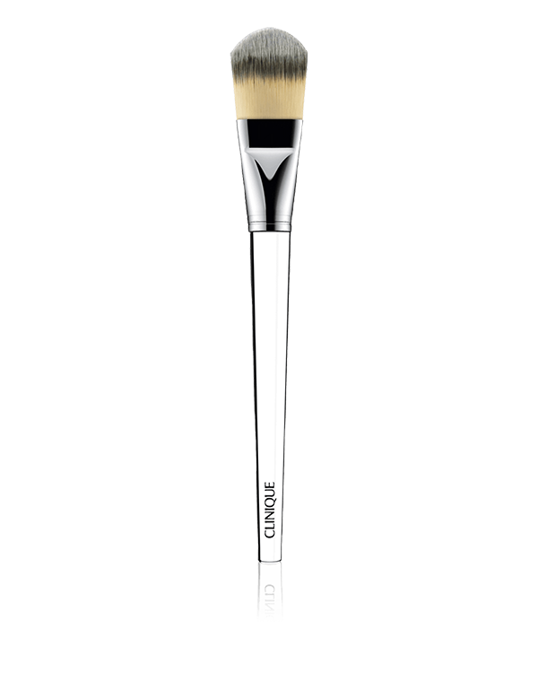 Foundation Brush, Pensula plata, cu varf ascutit pentru aplicare perfecta, acoperire perfecta. Suprafata plata este perfecta pentru aplicarea asupra intregii fete, inclusiv asupra zonelor inguste ale fetei. Tehnologie antibacteriana unica.