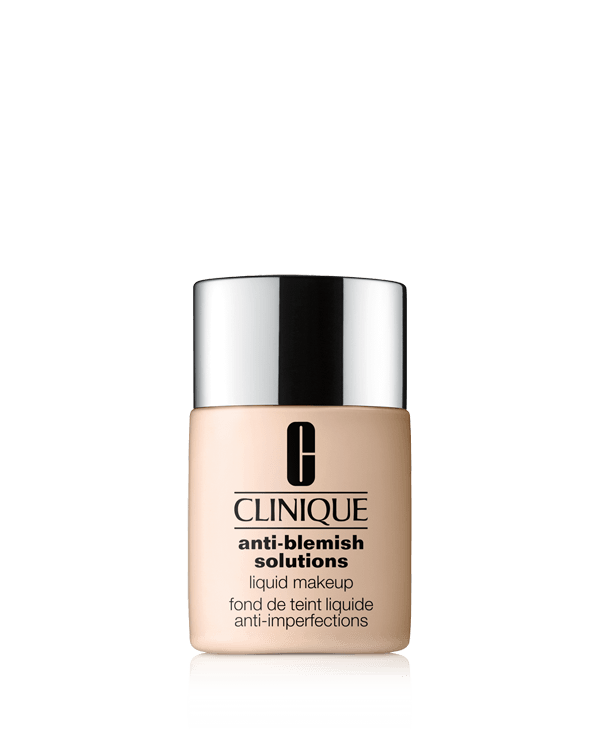 Anti-blemish Solutions™ Liquid Makeup, Machiaj care ofera claritate tenului cu acid salicilic, ajuta la acoperirea, inlaturarea si prevenirea imperfectiunilor. Fara Ulei