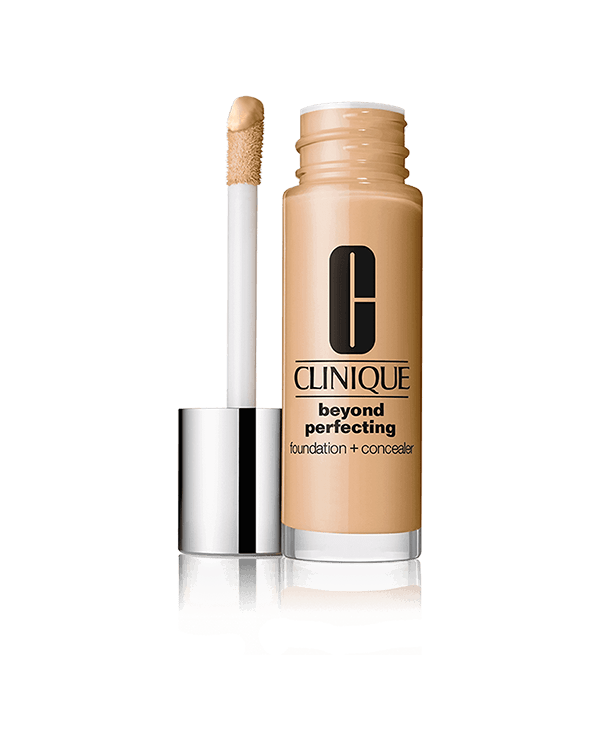 Beyond Perfecting™ Foundation + Concealer, Un produs care combina atat fondul de ten cat si anticearcanul pentru un look natural, mai mult ca perfect, care rezista 24 de ore.