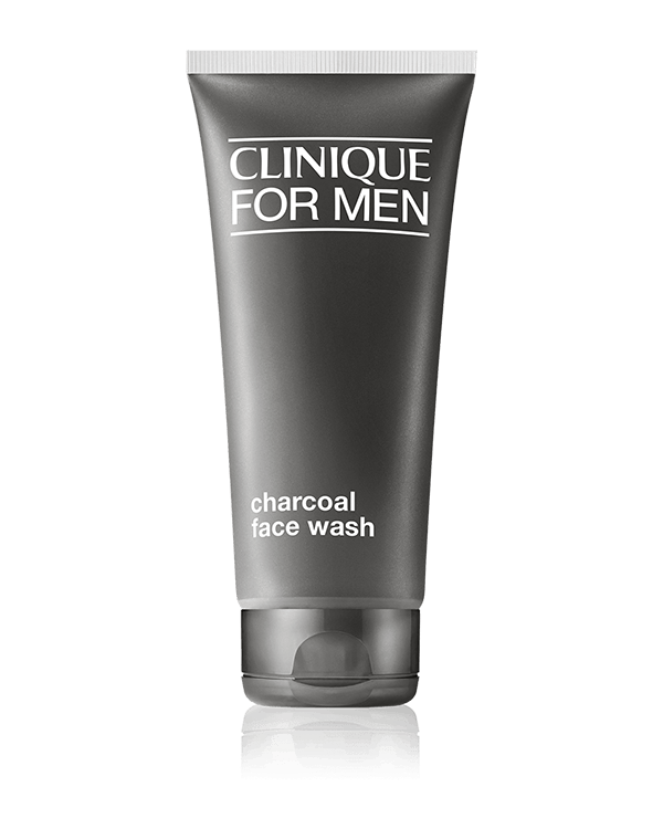 Clinique For Men™ Charcoal Face Wash, Produs pentru spalat sub forma de gel detoxifiant care ofera o curatare in profunzimea porilor.