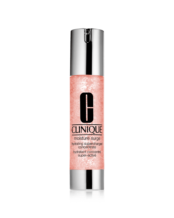 Moisture Surge™ Hydrating Supercharged Concentrate, Un gel-apa infuzat cu antioxidanti care este ultrausor si ofera un impuls instantaneu de hidratare.